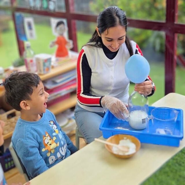 The look of surprise says everything. As children begin to connect cause and effect, they’re building early thinking skills and confidence in their ability to make sense of how things work. #InspireMe at Kindercare Papatoetoe.