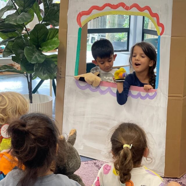 Sometimes the simplest resources create the richest learning. At Kindercare Mount Wellington, a simply constructed puppet theatre opened a world of imagination, creativity, and connection for tamariki. They shared ideas, took turns, negotiated roles, and worked together to bring their stories to life. #InspireMe