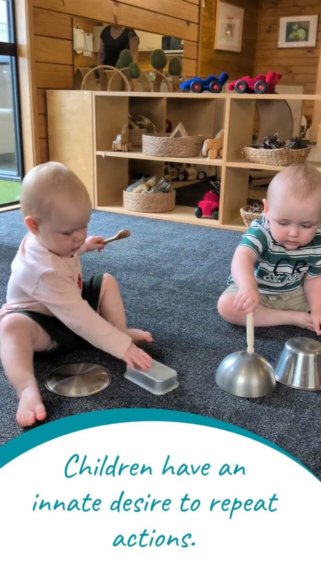 Children are wired to repeat actions. That inner drive is called a play urge. At Kindercare Constellation we recognise our babies need time to test their ideas and make sense of the world.