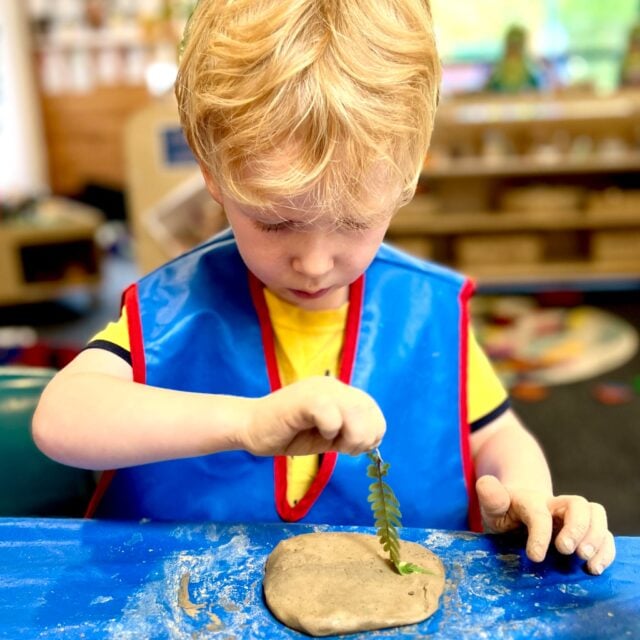 Art is a powerful language for thinking, dialogue, and meaning-making, with creativity growing through connection and shared experience. Using nature as their inspiration, preschoolers at Kindercare Albany explored clay as a way of thinking through art. And every piece told its own story. #InspireMe #TheKindercareAdvantage